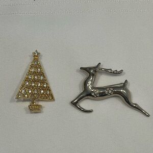 Christmas brooches